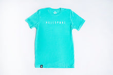 Load image into Gallery viewer, PULLSPORT PINK WAKE LOGO TEE - SEA GREEN Wakeboard Watersport Apparel

