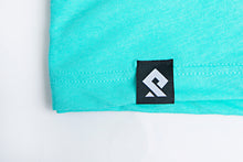 Load image into Gallery viewer, PULLSPORT PINK WAKE LOGO TEE - SEA GREEN Wakeboard Watersport Apparel
