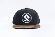 Load image into Gallery viewer, PULLSPORT PATCH HAT - BLACK with CAMO BILL Wakeboard Waterski Apparel
