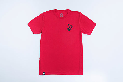PULLSPORT WAKEBOARD HEART TEE - RED  Wakeboard Watersport Apparel 