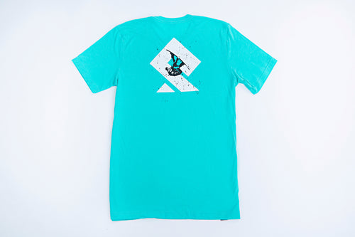 PULLSPORT WAKE LOGO TEE - SEA GREEN Wakeboard Watersport Apparel